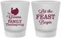 Custom Thanksgiving Frosted Shot Glasses - Let The Feast Begin | 260041
