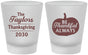 Custom Thanksgiving Frosted Shot Glasses - Pumpkin Thankful | 260047