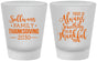 Custom Thanksgiving Frosted Shot Glasses - Thankful | 260048