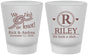 Custom Wedding Frosted Shot Glasses - We Tied The Knot | 263