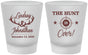 Custom Wedding Frosted Shot Glasses - The Hunt Is Over | 266