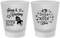 Custom Wedding Frosted Shot Glasses - Over The Moon In Love | 267