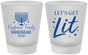 Custom Hanukkah Frosted Shot Glasses - Lets Get Lit | 270020