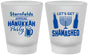 Custom Hanukkah Frosted Shot Glasses - Menorah | 270026