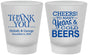 Custom Wedding Frosted Shot Glasses - Cheers Years Cold Beers | 271