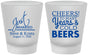 Custom Wedding Frosted Shot Glasses - Cheers Years Cold Beers | 274