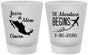 Custom Wedding Frosted Shot Glasses - The Adventure Begins | 275