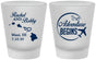 Custom Wedding Frosted Shot Glasses - The Adventure Begins | 278