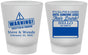Custom Wedding Frosted Shot Glasses - Hello My Name Is | 280