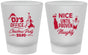 Custom Christmas Frosted Shot Glasses - Naughty Or Nice | 280000