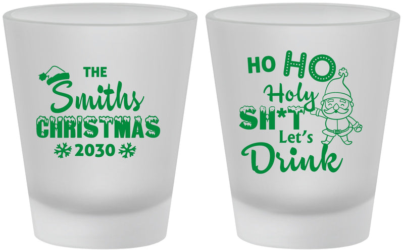 Custom Christmas Frosted Shot Glasses - Elf | 280009