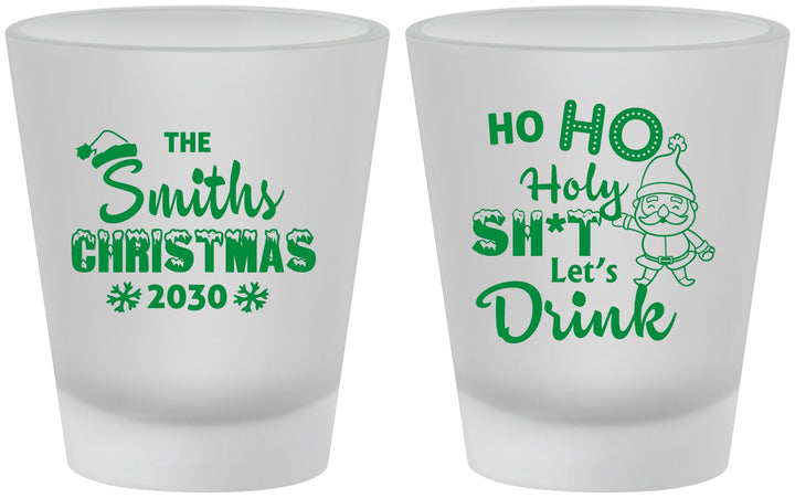 Custom Christmas Frosted Shot Glasses - Elf | 280009