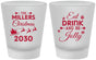 Custom Christmas Frosted Shot Glasses - Eat Drink And Be Jolly | 280010