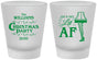 Custom Christmas Frosted Shot Glasses - Lit Af | 280011