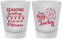 Custom Christmas Frosted Shot Glasses - Eat Drink Be Jacky | 280016