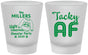 Custom Christmas Frosted Shot Glasses - Tacky Af | 280017