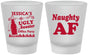 Custom Christmas Frosted Shot Glasses - Eat Drink Be Ugly | 280024