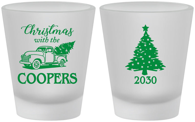 Custom Christmas Frosted Shot Glasses - Naughty Af | 280025