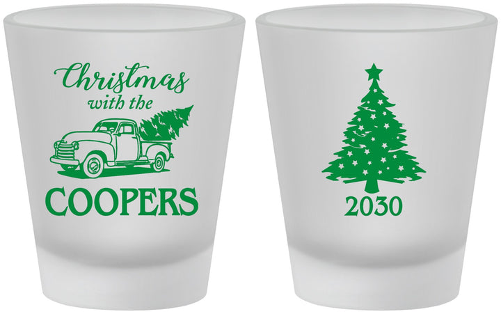 Custom Christmas Frosted Shot Glasses - Naughty Af | 280025