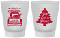 Custom Christmas Frosted Shot Glasses - Christmas Tree | 280026