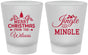Custom Christmas Frosted Shot Glasses - Jingle And Mingle | 280034