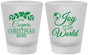 Custom Christmas Frosted Shot Glasses - Joy To The World | 280035