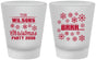 Custom Christmas Frosted Shot Glasses - Snowflakes | 280042