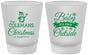 Custom Christmas Frosted Shot Glasses - Cold Outside | 280043