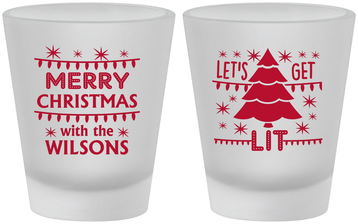Custom Christmas Frosted Shot Glasses - Nutcracker | 280052