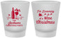 Custom Christmas Frosted Shot Glasses - Bah Hum Bug | 280056