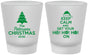 Custom Christmas Frosted Shot Glasses - Ho Ho Ho | 280061