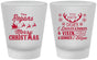 Custom Christmas Frosted Shot Glasses - Reindeer | 280062