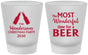Custom Christmas Frosted Shot Glasses - Wonderful Time For A Beer | 280064