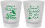 Custom Christmas Frosted Shot Glasses - Season Greetings | 280071