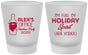 Custom Christmas Frosted Shot Glasses - Holiday Spirit | 280072