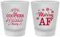 Custom Christmas Frosted Shot Glasses - Merry Af | 280078