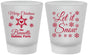 Custom Christmas Frosted Shot Glasses - Let Is Snow | 280088