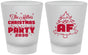 Custom Christmas Frosted Shot Glasses - Lit Af | 280090