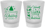 Custom Christmas Frosted Shot Glasses - Llama | 280095