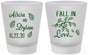 Custom Wedding Frosted Shot Glasses - Fall In Love | 283