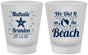 Custom Wedding Frosted Shot Glasses - We Did It On The Beach | 287