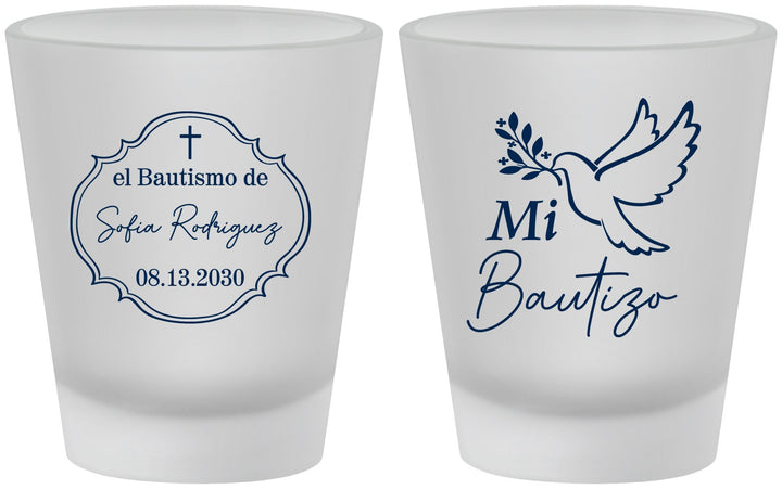 Custom Baptism Frosted Shot Glasses - Mi Bautizo | 290002