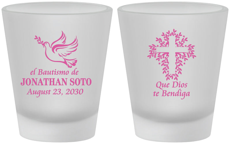 Custom Baptism Frosted Shot Glasses - Mi Bautizo | 290004