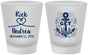Custom Wedding Frosted Shot Glasses - Lets Get Nauti | 292