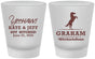 Custom Wedding Frosted Shot Glasses - Got Hitched | 296