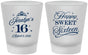Custom 16th Birthday Frosted Shot Glasses - Tiara | 300004