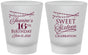 Custom 16th Birthday Frosted Shot Glasses - String Lights | 300009
