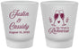 Custom Rehearsal Dinner Frosted Shot Glasses - Eat Drink Rehearse | 30001