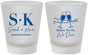 Custom Rehearsal Dinner Frosted Shot Glasses - Before We Do We Dine | 30005
