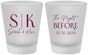 Custom Rehearsal Dinner Frosted Shot Glasses - The Night Before | 30009